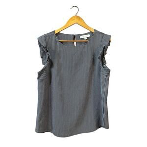 Monteau Women’s XL Gray Black Tank Top Blouse